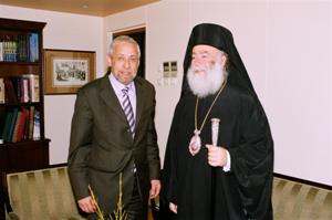 Συνάντηση Θ. Κασσίμη με τον Πατριάρχη Αλεξανδρείας κ.κ. Θεόδωρο