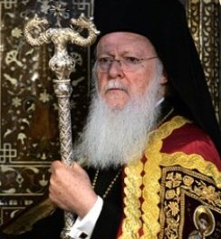 Ο Πατριάρχης Βαρθολομαίος κατά τα θυρανοίξια του Ναού της Παναγίας του Πέρα