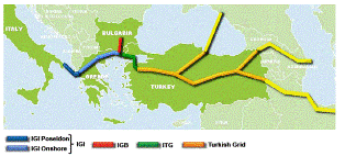 Συμπράττουν για τον ITGI Ιταλία – Ελλάδα – Τουρκία