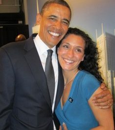 Η Ανθούλα Κατσιματίδη (αδελφή θύματος της 11ης Σεπτεμβρίου)  tet-a-tet  με τον πρόεδρο Ομπάμα