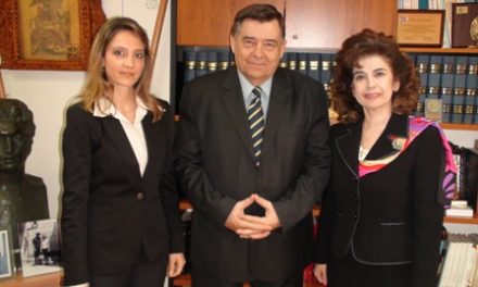 Συνάντηση της Γραμματέως του ΣΑΕ Δρ. Όλγας Σαραντοπούλου με τον Πρόεδρο του ΛΑ.Ο.Σ. κ. Γιώργο Καρατζαφέρη