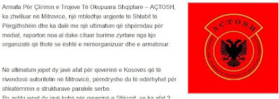 AÇTOSH: Τελεσίγραφο σε Κοσσυφοπέδιο, Σκόπια, Ελλάδα!