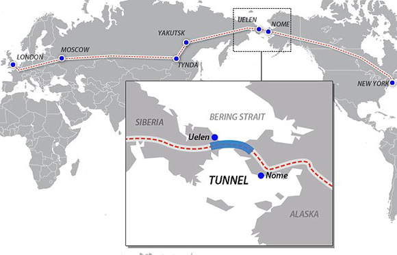 ΗΠΑ-ΡΩΣΙΑ: Υποθαλάσσια σήραγγα στον Βερίγγειο Πορθμό θα συνδέσει τη Σιβηρία με την Αλάσκα!