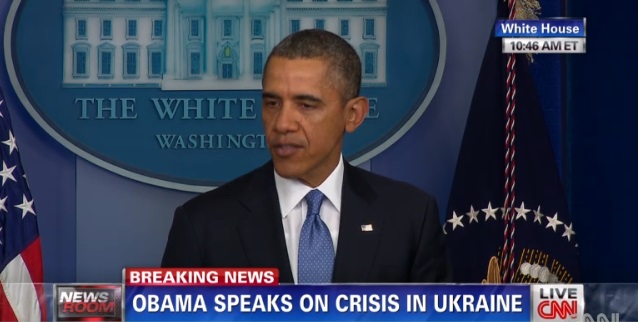 B. Obama: Further provocations will achieve further isolate Russia and diminish its place in the world