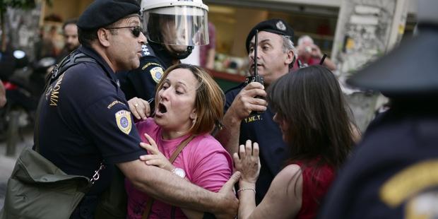 Protesting cleaners ‘beaten and bruised’ by police in Greece as impunity persists