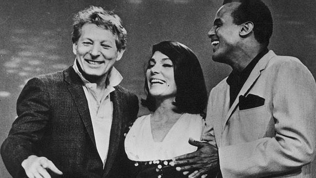 Nana Mouskouri, pictured with Danny Kaye and Harry Belafonte, counts Leonard Cohen and Bo