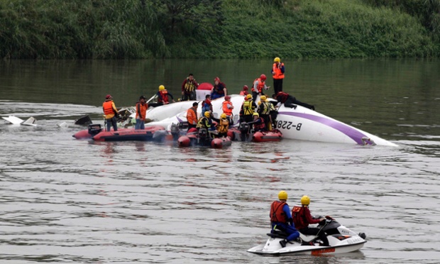 Taiwan plane with 58 aboard crashes in Taipei; 15 killed