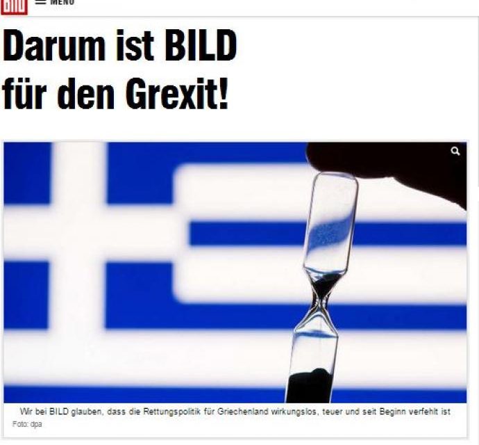 Bild: «Είναι καιρός για Grexit»