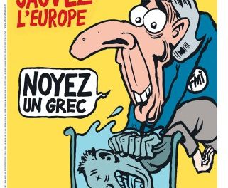 Καυστικό Charlie Hebdo: Σώστε την Ευρώπη! Πνίξτε έναν Έλληνα