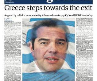 «H Ελλάδα βαδίζει προς την έξοδο», πρωτοσέλιδο στον ξένο τύπο