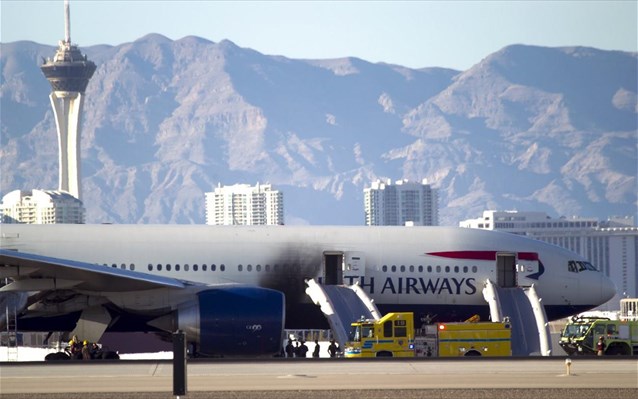 Λας Βέγκας: Αεροσκάφος της British Airways έπιασε φωτιά κατά την απογείωση