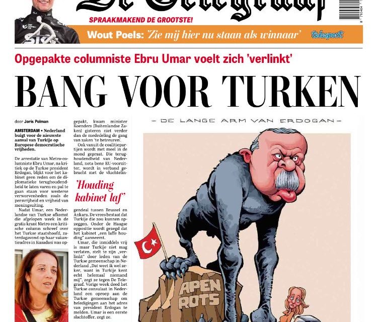 Ολλανδική εφημερίδα προς Ερντογάν: “Είσαι πίθηκος”