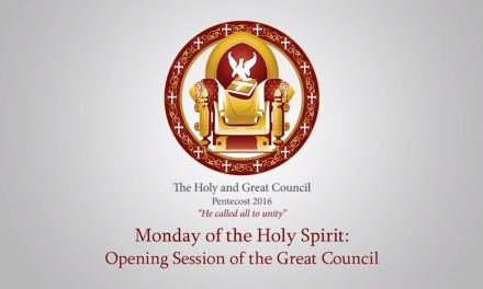 The first day of the Holy and Great Council