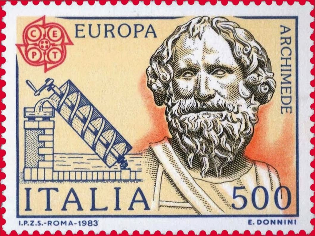 Ο Αρχιμήδης σε ιταλικό γραμματόσημο, 1983 
