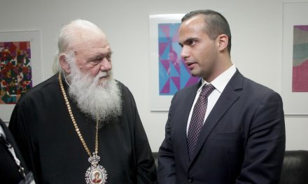 Συνάντηση του Αρχιεπισκόπου Ιερωνύμου με τον G. Papadopoulos