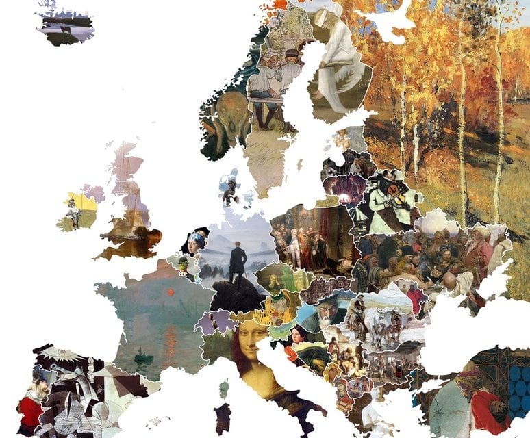 Ένας χάρτης με τα πιο σημαντικά έργα κάθε ευρωπαϊκής χώρας