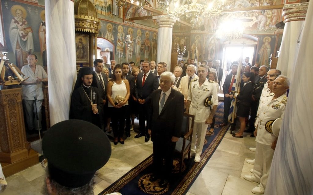 Ο Προκόπης Παυλόπουλος στις Σπέτσες για τους εορτασμούς της Παναγίας της Αρμάτας