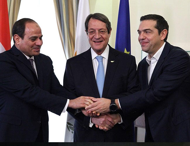 Anastasiades, Tsipras & Sisi met in Cyprus