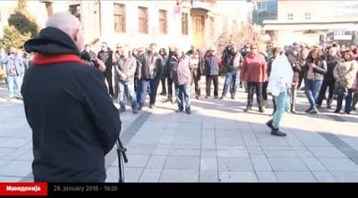 Διαδηλώσεις στη Μπίτολα για την πολιτική Ζάεβ στο Σκοπιανό