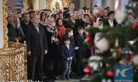 Putin Hails ‘Eternal Christian Values’ Amid Orthodox Christmas Celebrations