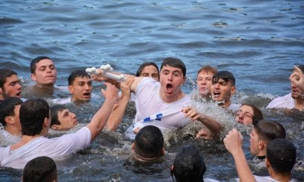 Tarpon High School student emerges from icy depths with Epiphany cross, year of good luck