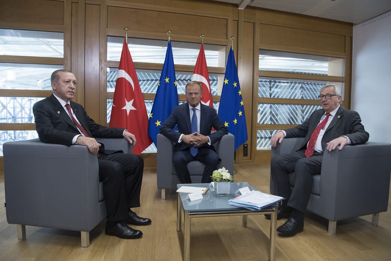 EU and Turkey on same side against US