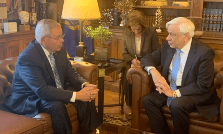Sen. Menendez praises Greek President during official visit