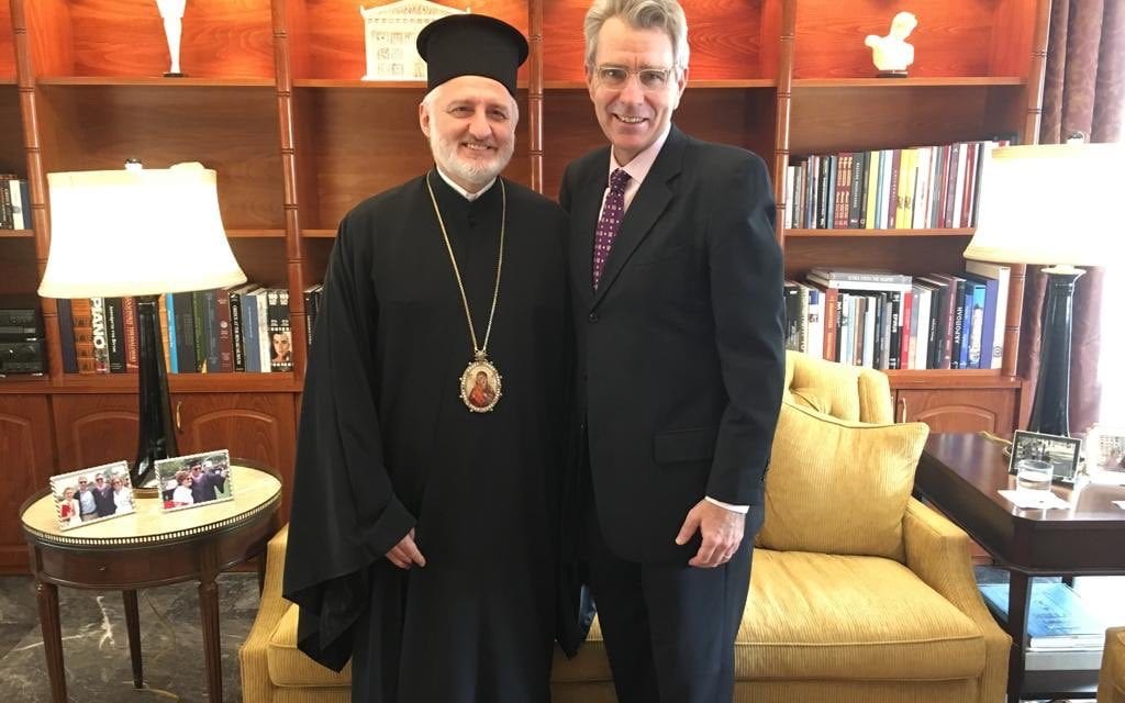 Συγχαρητήρια Pyatt στον νέο Αρχιεπίσκοπο Αμερικής