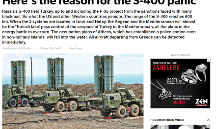 Yeni Safak: Οι S-400 θα μετατρέψουν το Αιγαίο σε «τουρκική λίμνη»